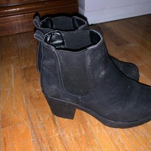 Block heel going out booties